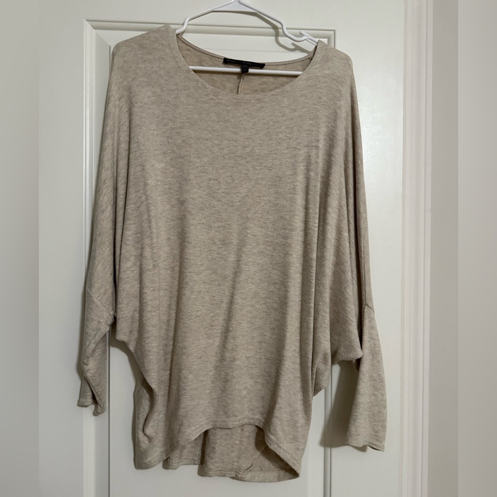 White House Black Market Light Beige Tunic